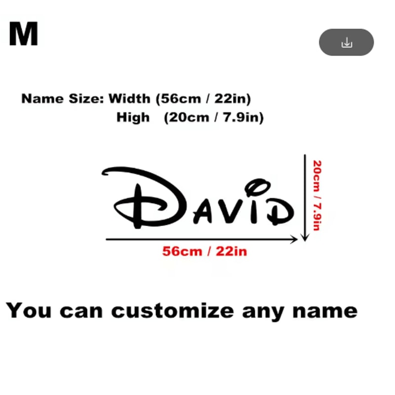 Personalized Name Wall Sticker Custom Kids Room Nursery Vinyl Decal 3