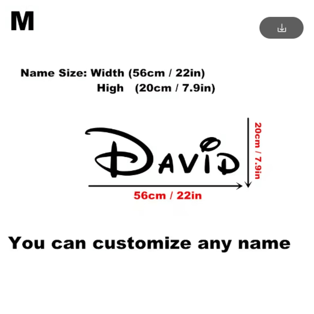 Personalized Name Wall Sticker Custom Kids Room Nursery Vinyl Decal 4