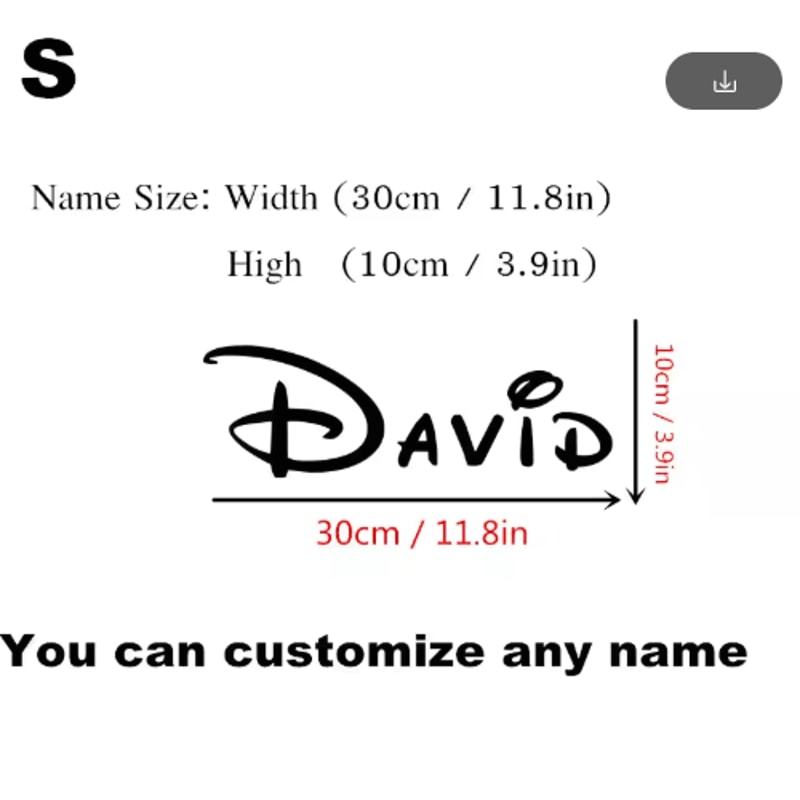 Personalized Name Wall Sticker Custom Kids Room Nursery Vinyl Decal 5