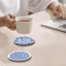 Celadon Wooden Coasters Set 6pcs Decorative Coffee Cup Table Mats 5
