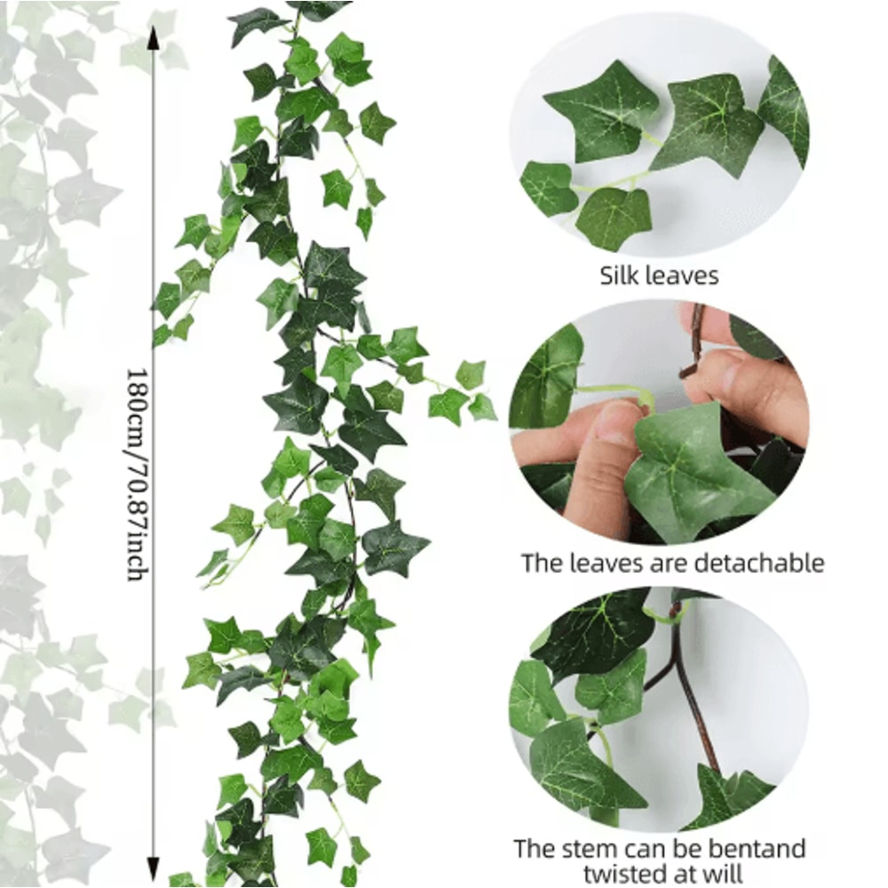 Artificial Ivy Vines Garland Lush Greenery Wall Hanging Plant Decor 1