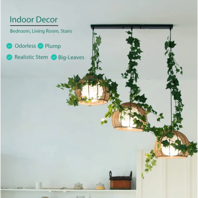 Artificial Ivy Vines Garland Lush Greenery Wall Hanging Plant Decor 2