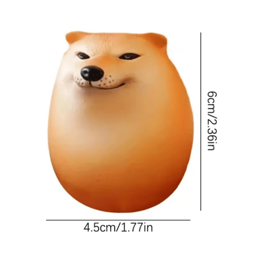 Shiba Inu Egg Figurine Cute Dog Desk Decor Novelty Ornament 2