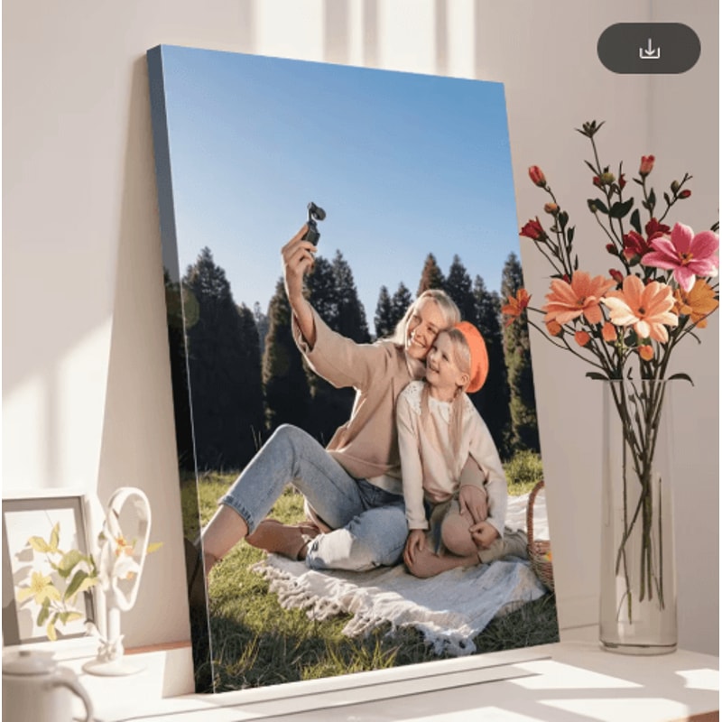 Custom Photo Canvas Print With Frame Personalized Wall Art For Home Gifts 5