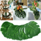 Hawaii Artificial Palm Leaf Set Tropical Jungle Table Decor Placemats 10pcs 0