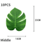 Hawaii Artificial Palm Leaf Set Tropical Jungle Table Decor Placemats 10pcs 5