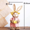 46cm Straw Bunny Decoration Woven Easter Rabbit Yard Home Decor 1