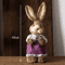 46cm Straw Bunny Decoration Woven Easter Rabbit Yard Home Decor 3