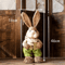 46cm Straw Bunny Decoration Woven Easter Rabbit Yard Home Decor 6