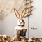 46cm Straw Bunny Decoration Woven Easter Rabbit Yard Home Decor 7
