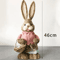 46cm Straw Bunny Decoration Woven Easter Rabbit Yard Home Decor 14