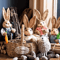 46cm Straw Bunny Decoration Woven Easter Rabbit Yard Home Decor 17