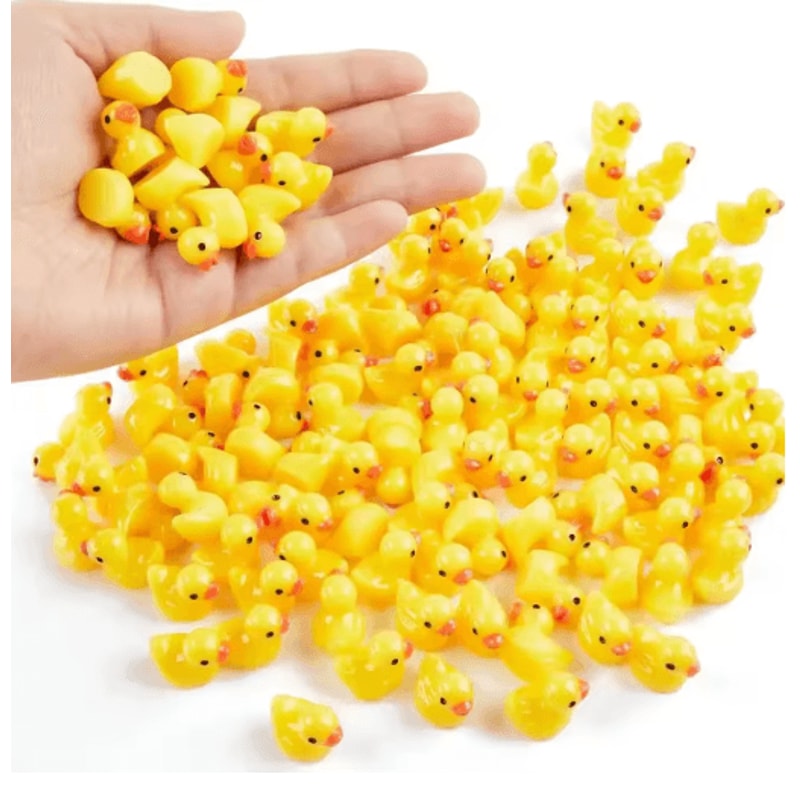 Mini Resin Duck Figurines Set Tiny Duck Charms For Fairy Garden DIY Decor 2050100pcs 9