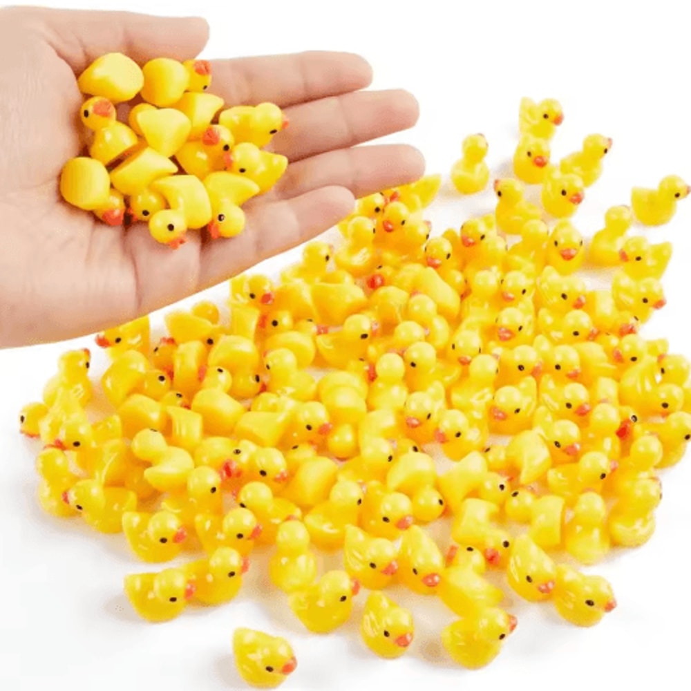 Mini Resin Duck Figurines Set Tiny Duck Charms For Fairy Garden DIY Decor 2050100pcs 3