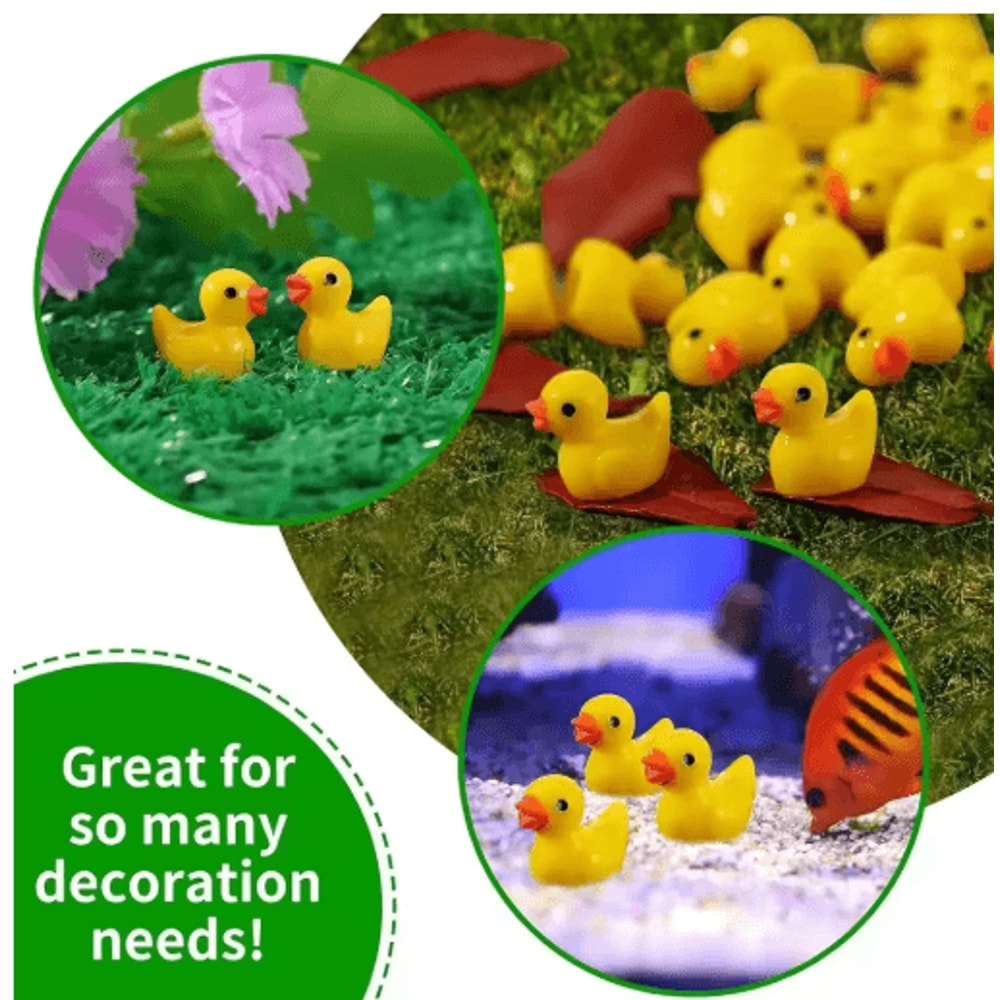 Mini Resin Duck Figurines Set Tiny Duck Charms For Fairy Garden DIY Decor 2050100pcs 6