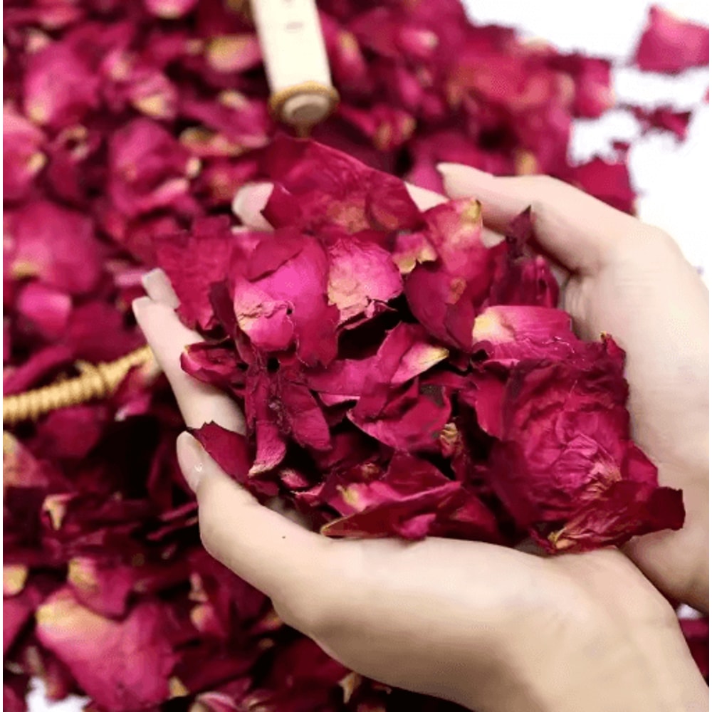 500g Natural Dried Rose Petals Aromatherapy Bath Wedding Decor Flowers 6