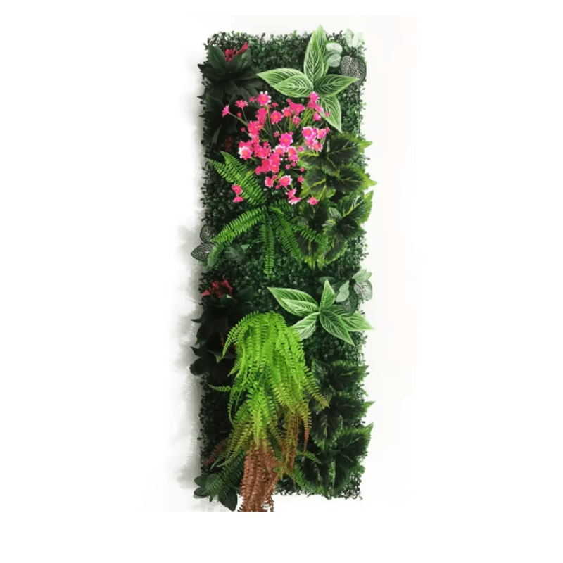 Artificial Rose Wall Panel 40x120cm Floral Grass Backdrop Home Decor 14