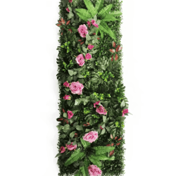 artificial rose wall panel 40x120cm floral grass backdrop home decor