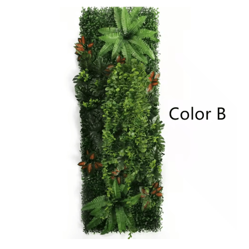 Artificial Rose Wall Panel 40x120cm Floral Grass Backdrop Home Decor 21