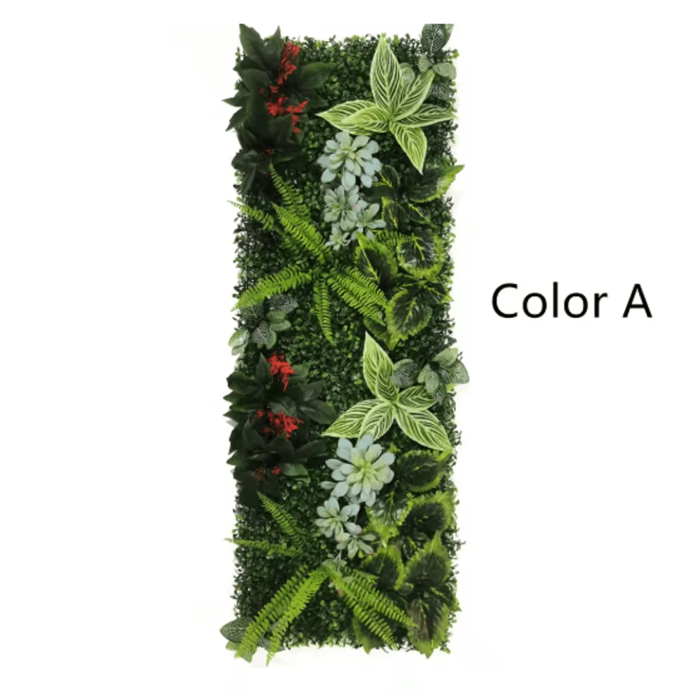 Artificial Rose Wall Panel 40x120cm Floral Grass Backdrop Home Decor 22