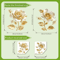 Golden Flower Toilet Seat Sticker Waterproof Bathroom Decorative Decal 9