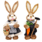 Straw Easter Bunny Decoration Rustic Spring Rabbit Ornament For Home Garden 3