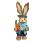 Straw Easter Bunny Decoration Rustic Spring Rabbit Ornament For Home Garden 8