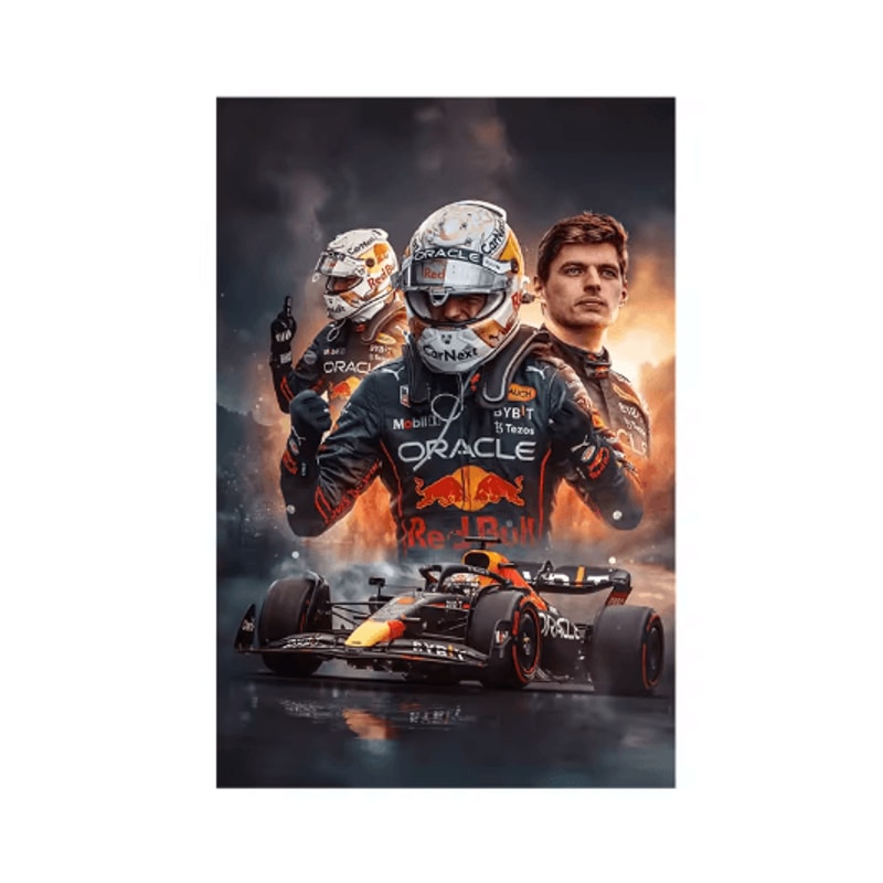 Verstappen F1 Canvas Poster Formula 1 Racing Wall Art Decor 1