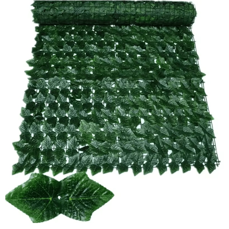 Artificial Ivy Privacy Fence 50 By 500 Cm Balcony Garden Leaf Screen Decor 5