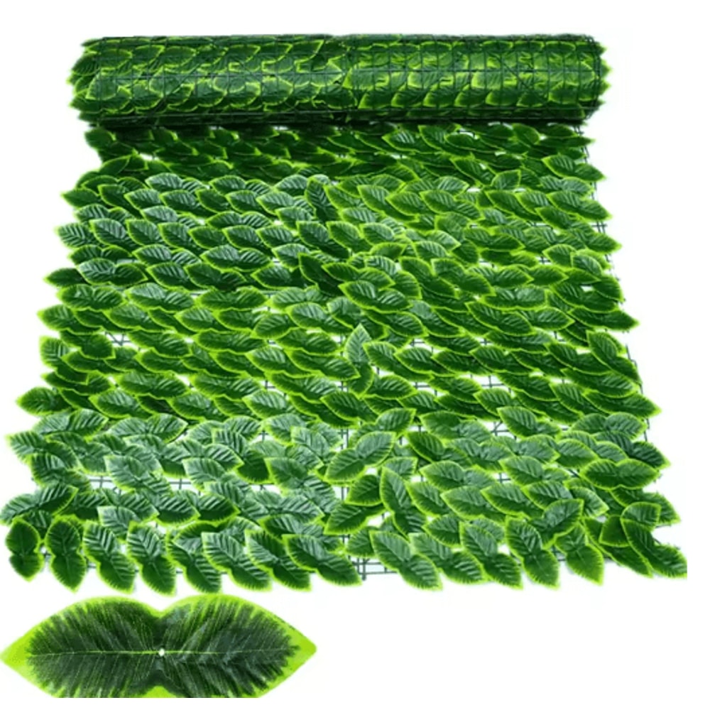 Artificial Ivy Privacy Fence 50 By 500 Cm Balcony Garden Leaf Screen Decor 7