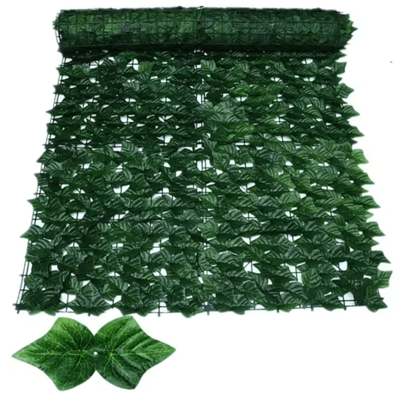 Artificial Ivy Privacy Fence 50 By 500 Cm Balcony Garden Leaf Screen Decor 8