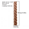 RUNBAZEF Carved Wood Twist Applique Decorative Door Furniture Accent 13