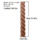RUNBAZEF Carved Wood Twist Applique Decorative Door Furniture Accent 2