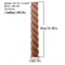 RUNBAZEF Carved Wood Twist Applique Decorative Door Furniture Accent 5