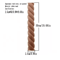 RUNBAZEF Carved Wood Twist Applique Decorative Door Furniture Accent 8