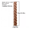 RUNBAZEF Carved Wood Twist Applique Decorative Door Furniture Accent 9
