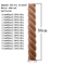 RUNBAZEF Carved Wood Twist Applique Decorative Door Furniture Accent 14