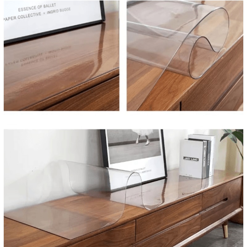 30mm Clear PVC Table Protector Waterproof Transparent Table Cover 11