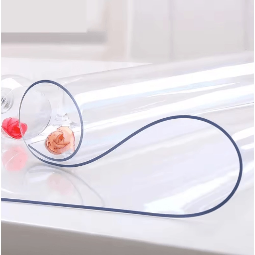 30mm Clear PVC Table Protector Waterproof Transparent Table Cover 12