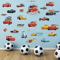 3D Cars Wall Stickers Lightning McQueen Kids Room Cartoon Decals 11