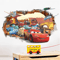 3D Cars Wall Stickers Lightning McQueen Kids Room Cartoon Decals 3