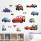 3D Cars Wall Stickers Lightning McQueen Kids Room Cartoon Decals 4