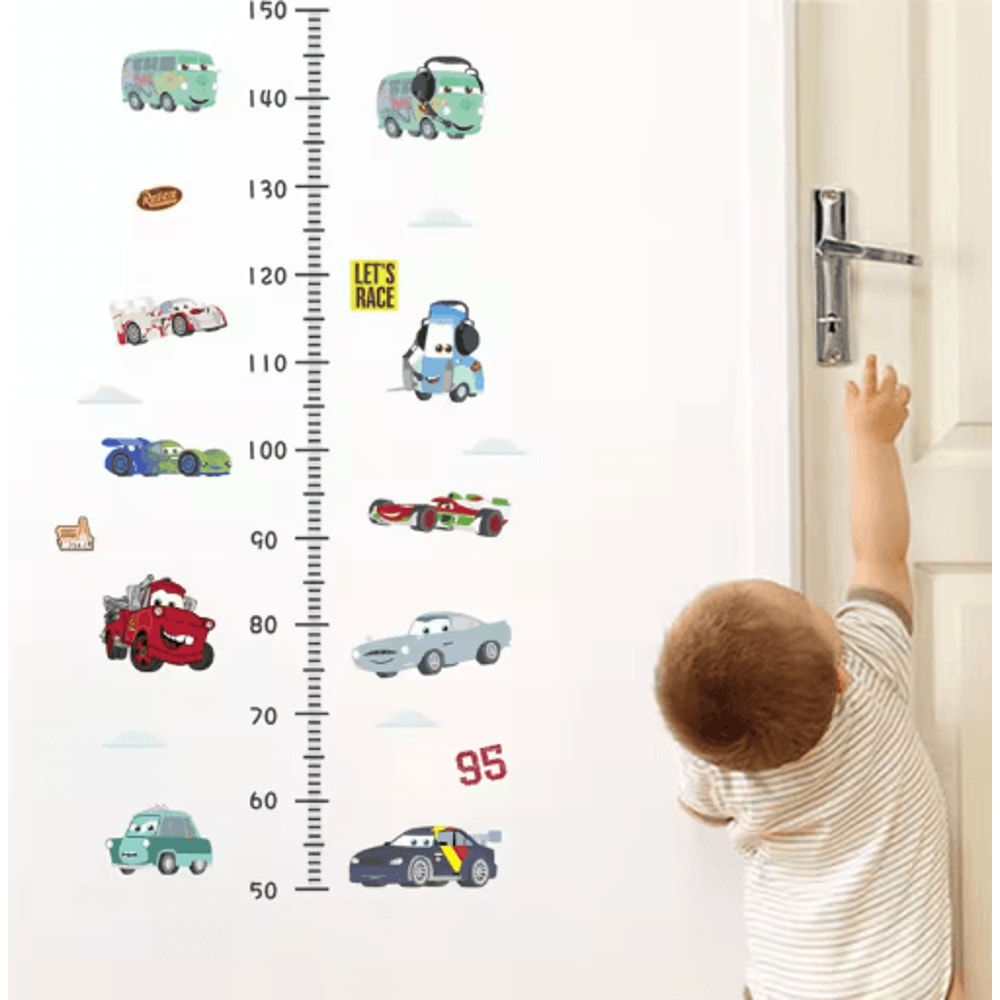 3D Cars Wall Stickers Lightning McQueen Kids Room Cartoon Decals 7