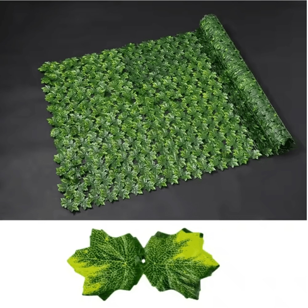 Artificial Ivy Hedge Fence Panel Outdoor Balcony Privacy Screen Decor 1