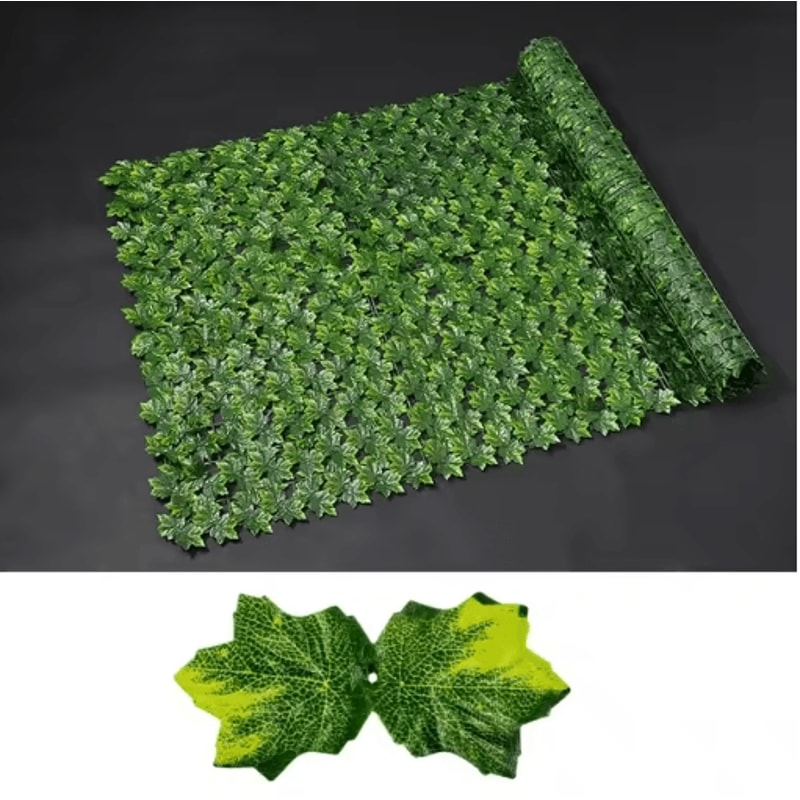 Artificial Ivy Hedge Fence Panel Outdoor Balcony Privacy Screen Decor 1