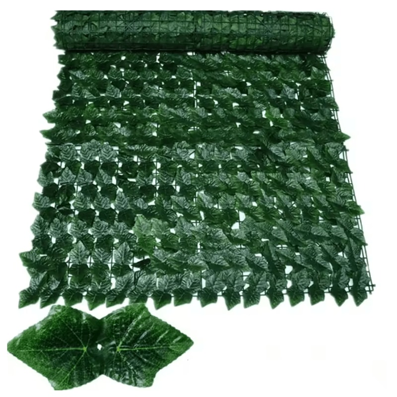 Artificial Ivy Hedge Fence Panel Outdoor Balcony Privacy Screen Decor 7