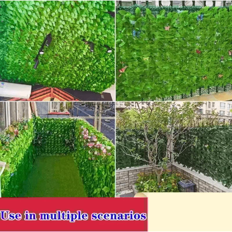 Artificial Ivy Hedge Fence Panel Outdoor Balcony Privacy Screen Decor 16