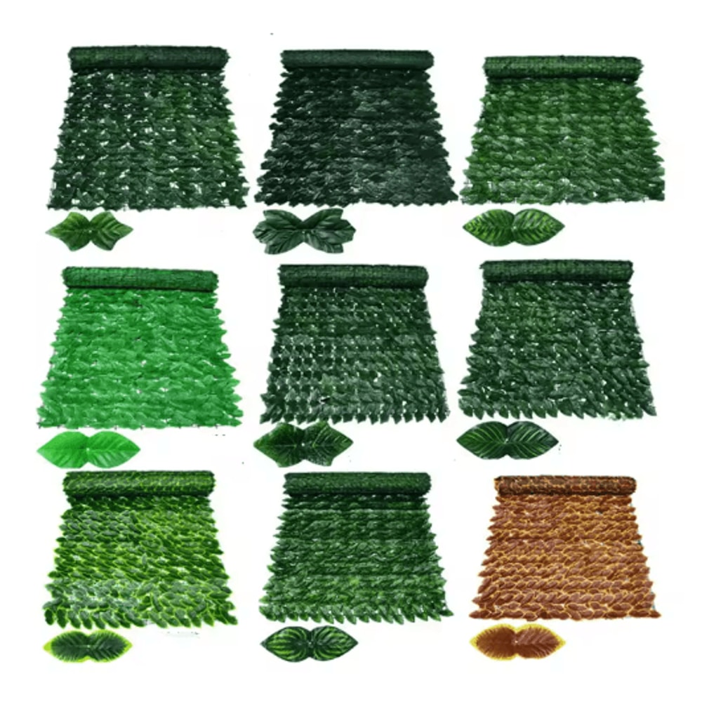 Artificial Ivy Hedge Fence Panel Outdoor Balcony Privacy Screen Decor 0