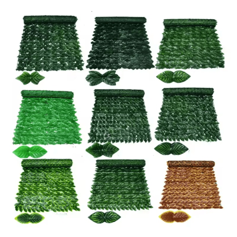 Artificial Ivy Hedge Fence Panel Outdoor Balcony Privacy Screen Decor 0