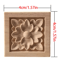 European Floral Wood Corner Applique Carved Furniture Trim Decor 2
